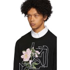 Givenchy Black Jacquard Peony Sweater