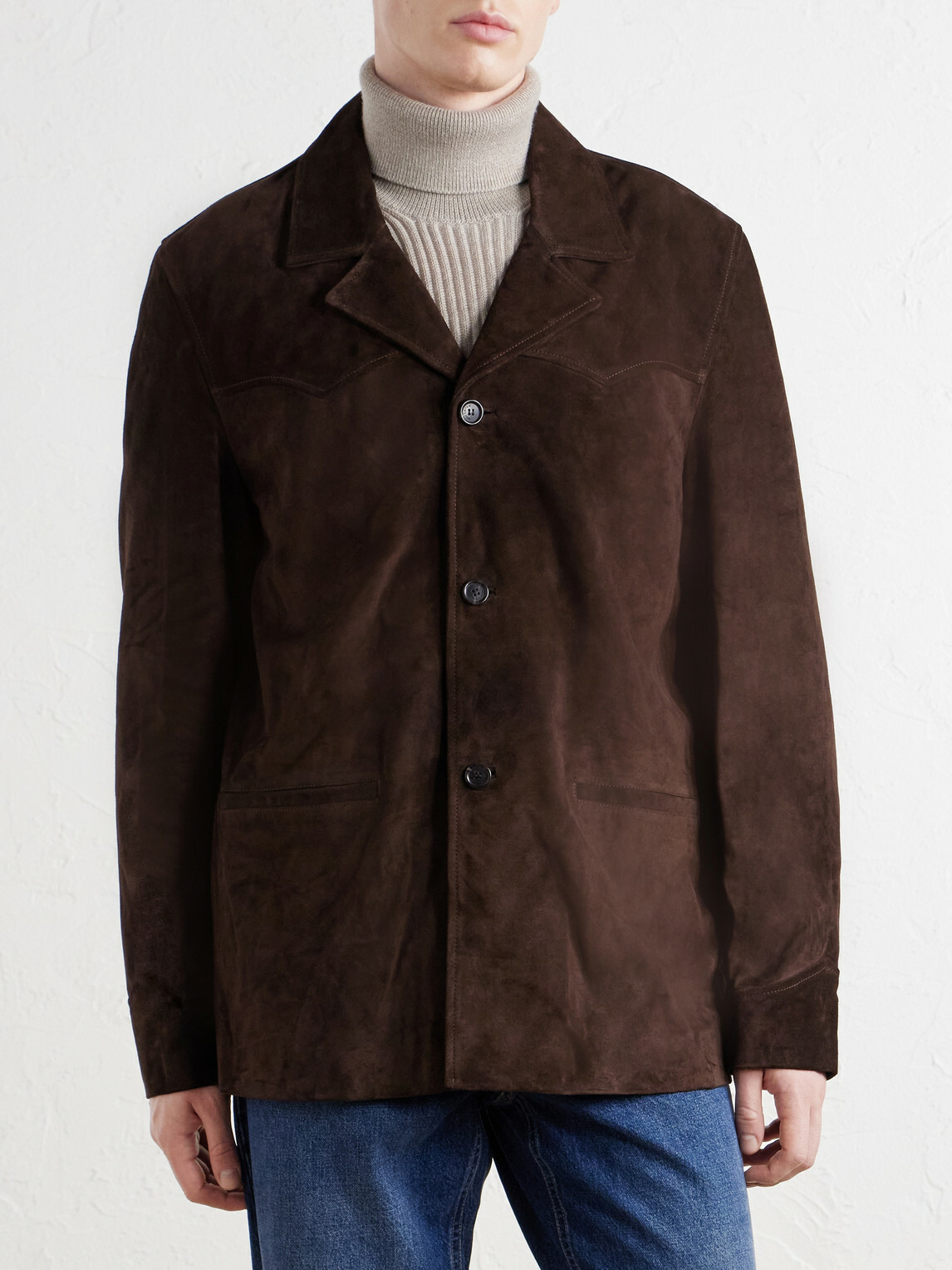 Nili Lotan - Ridgway Suede Blazer - Brown