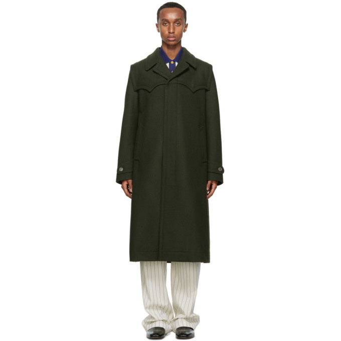 Photo: Gucci Green Wool Tailored Loden Coat