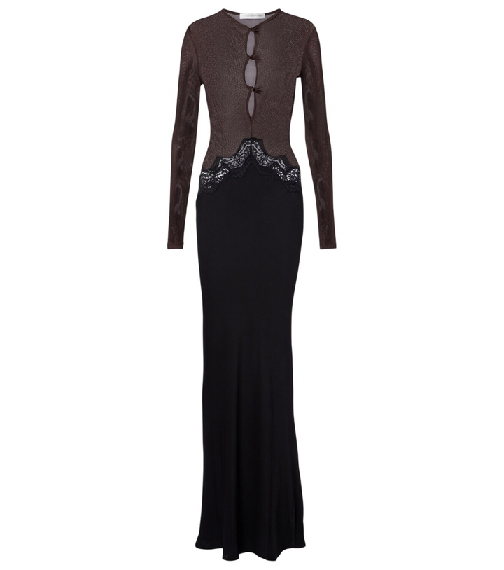 Christopher Esber Macrame Monument wool and cashmere maxi dress Christopher  Esber