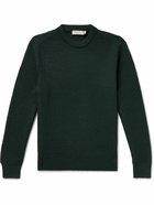 Canali - Slim-Fit Textured Merino Wool Sweater - Green