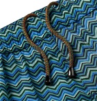 Missoni - Short-Length Printed Swim Shorts - Blue