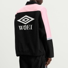 Umbro Men's x WOEI Drill Top in Black/Pink