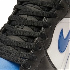 Air Jordan Men's 1 Low Sneakers in White/Royal Blue