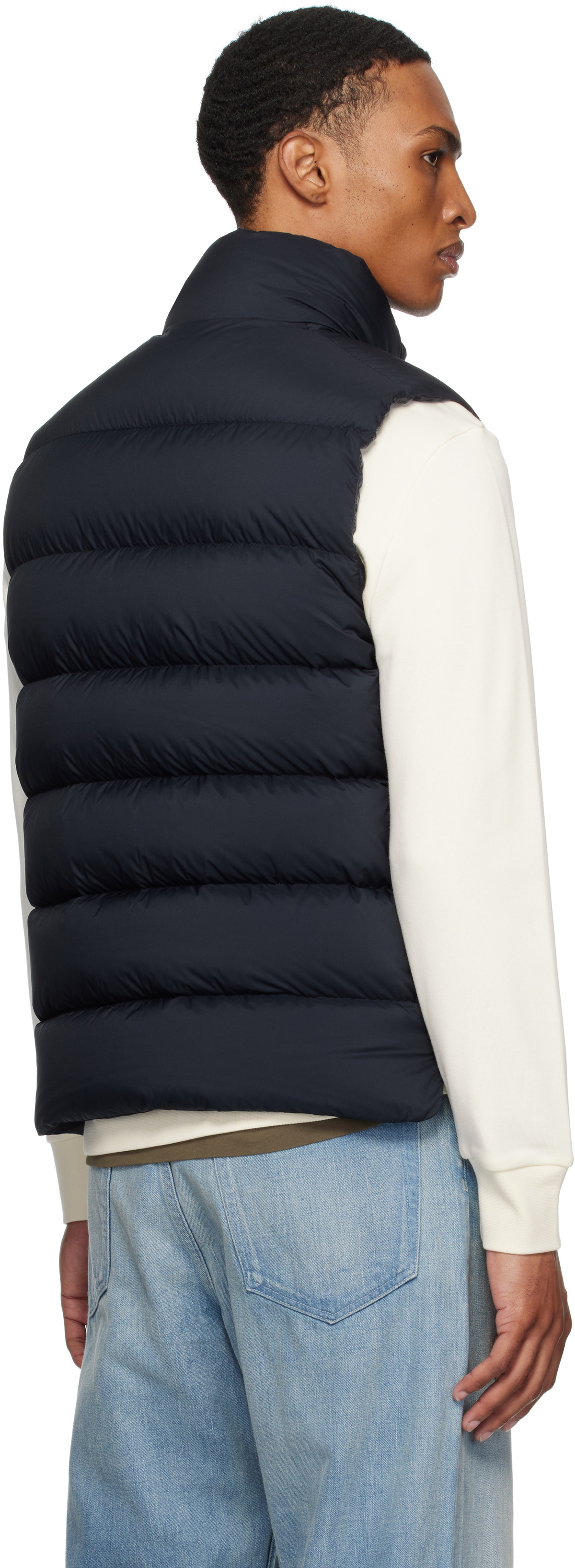 Moncler Navy Tibb Down Vest