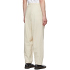 Hed Mayner Off-White Washed Cotton Judo Trousers