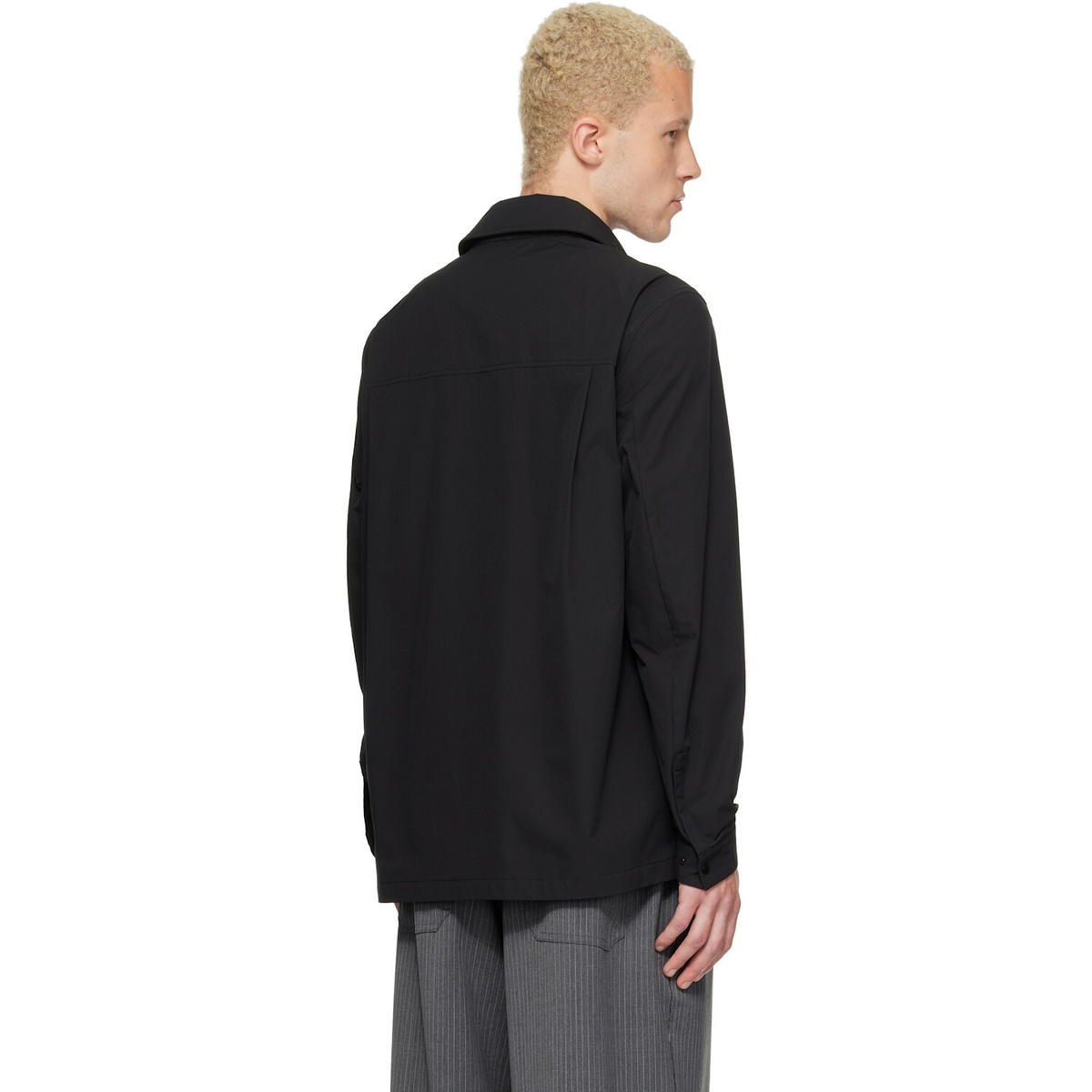 Moncler Black Ripstop Shirt