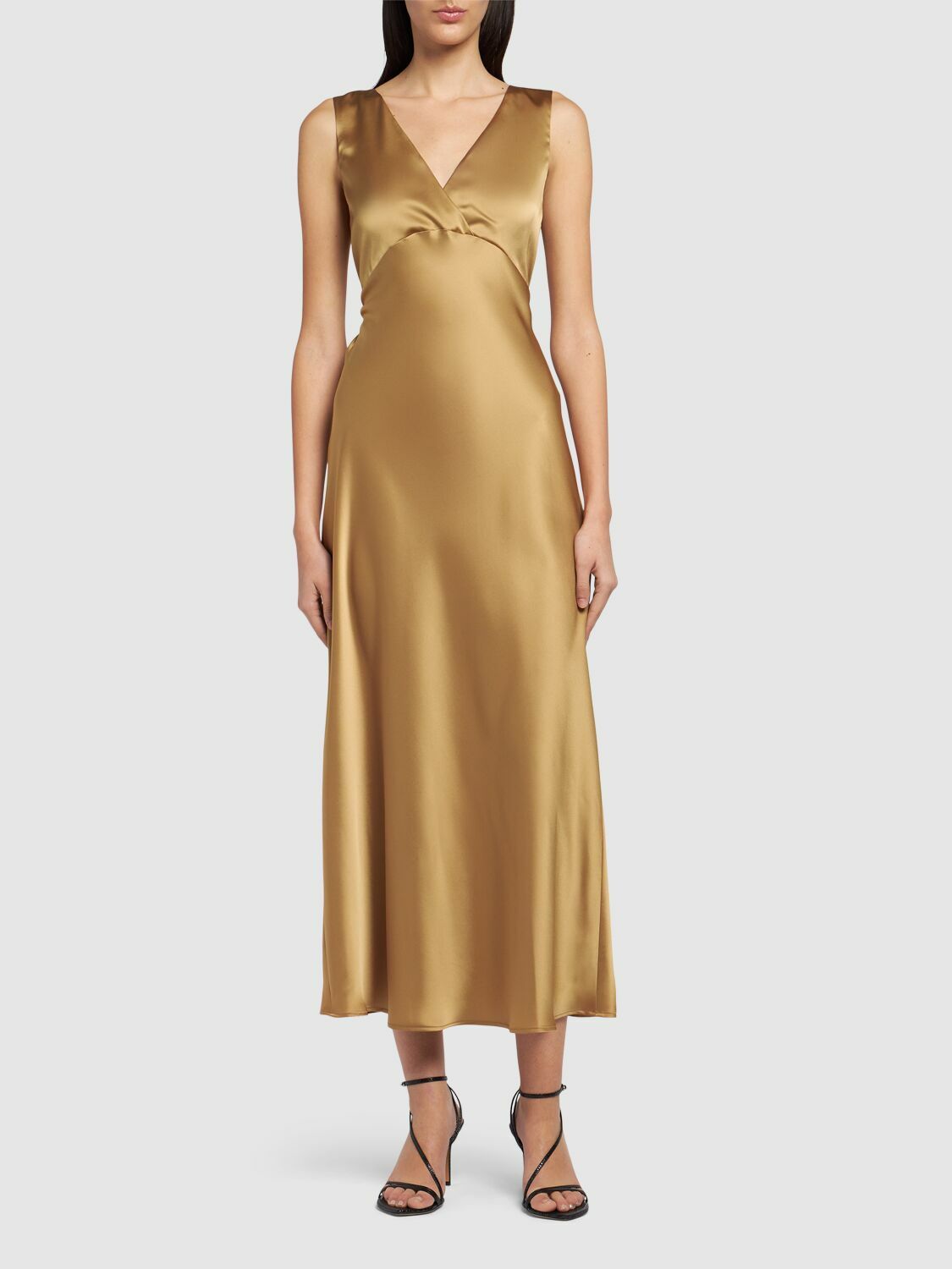 VIP【送料関税込】MAX MARA SILK LONG DRESS Odessa silk long dress MAX MARA - Nugnes1920