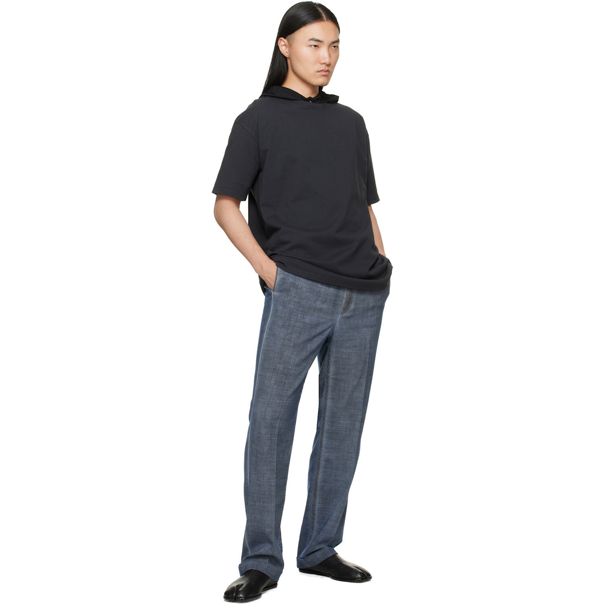 Maison Margiela Black Hooded T-shirt