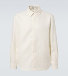 God's True Cashmere Linen shirt with moonstone