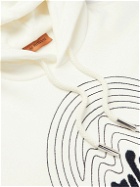 Missoni - Logo-Embroidered Cotton-Jersey Hoodie - White