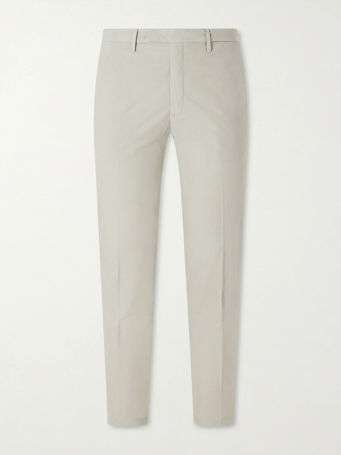 Boglioli - Straight-Leg Cotton-Blend Suit Trousers - Neutrals