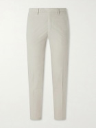 Boglioli - Straight-Leg Cotton-Blend Suit Trousers - Neutrals