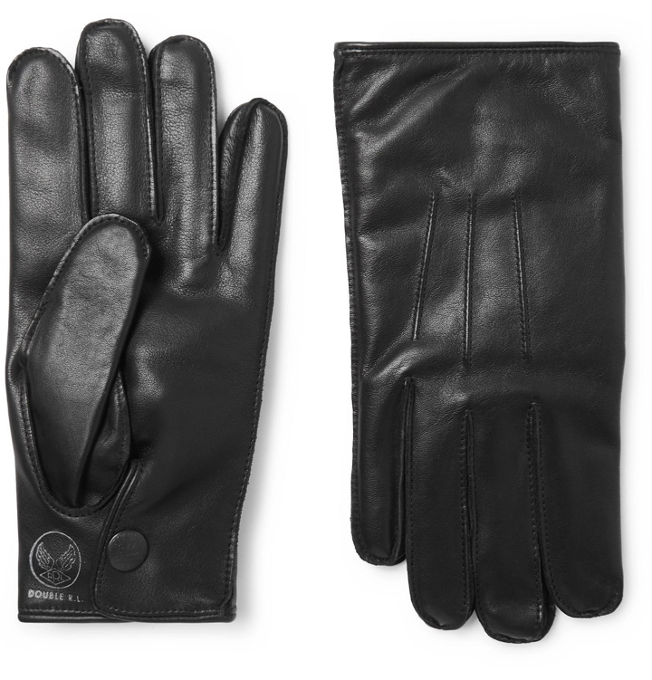 Photo: RRL - Cashmere-Lined Leather Gloves - Black