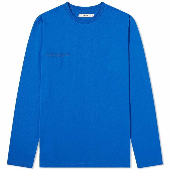 Photo: Pangaia Long Sleeve Organic Cotton T-Shirt in Cobalt Blue