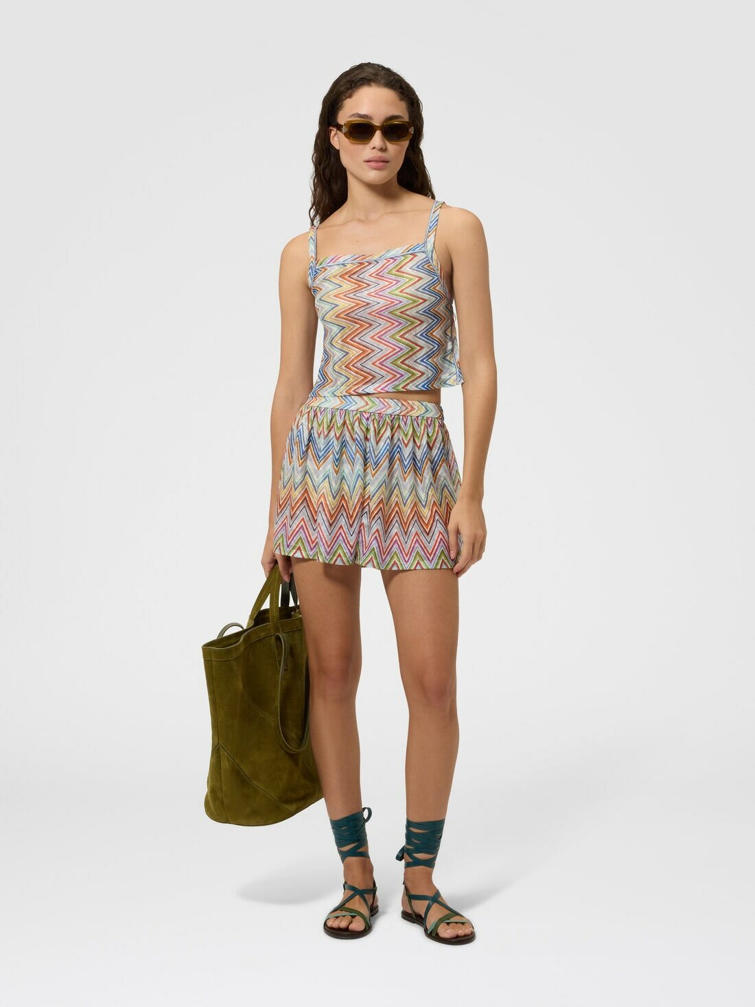Missoni - Zig zag printed fabric shorts, Women, Multicoloured