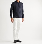 Massimo Alba - Cotton and Cashmere-Blend Polo Shirt - Blue