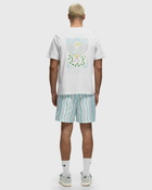 Casablanca Tennis Pastelle Printed T Shirt Yellow - Mens - Shortsleeves