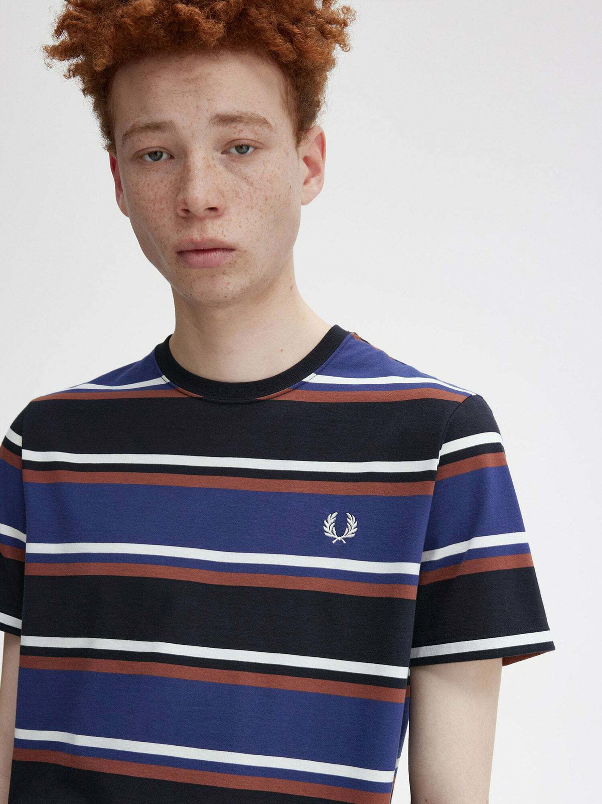 FRED PERRY - Man - Blue - T-shirt