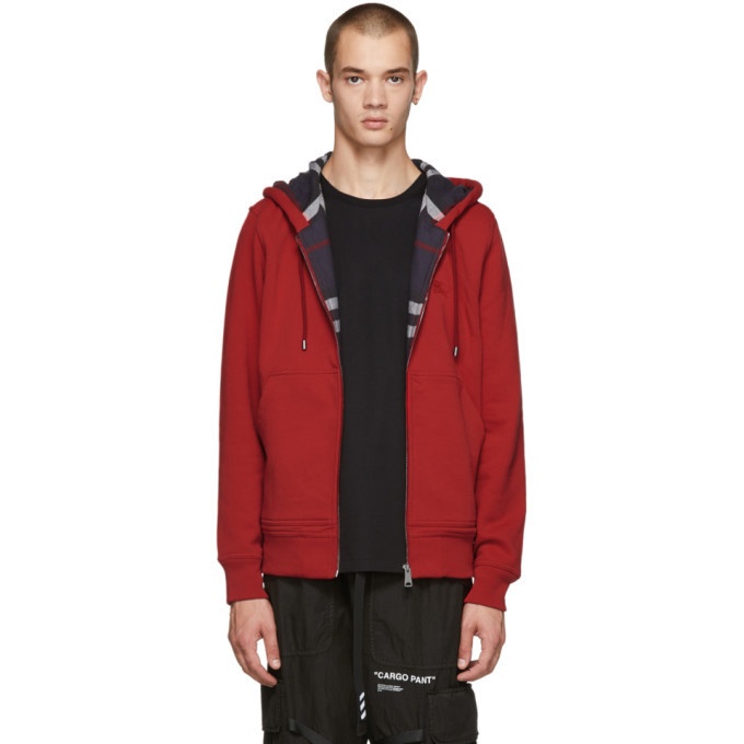 Burberry Red Fordson Core Hoodie Burberry