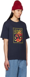 Dime Navy Flamepuzz T-Shirt