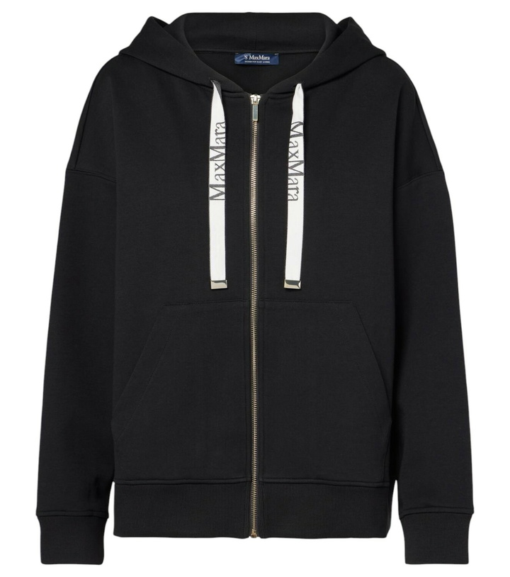 Photo: 'S Max Mara Jour cotton-blend jersey hoodie