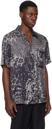Versace Jeans Couture Black & Gray Animalier Shirt