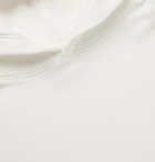 RtA - Appliquéd Fleece-Back Cotton-Jersey Hoodie - White