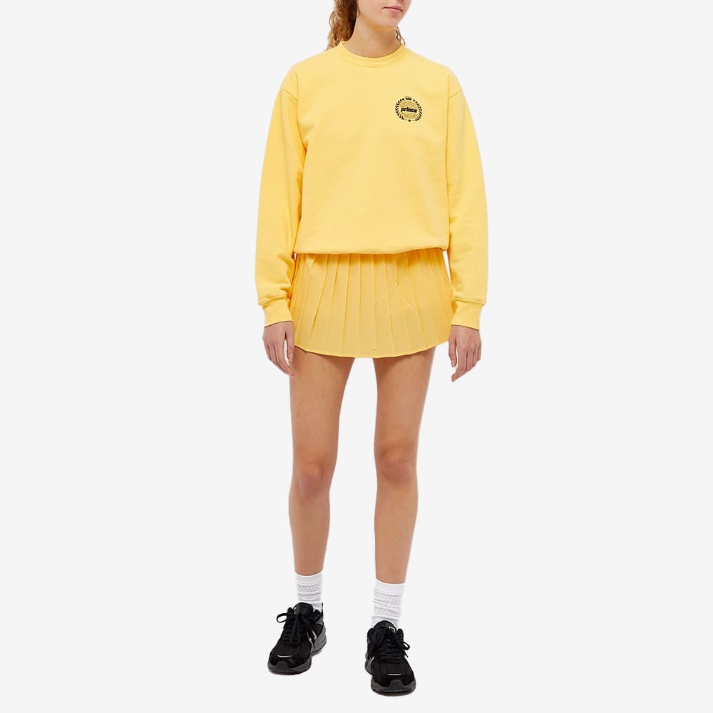 Sporty Rich Women s x Prince Tennis Mini Skirt in Yellow White