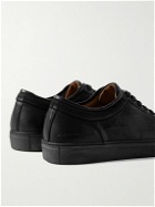 Belstaff - Rally Suede-Trimmed Leather Sneakers - Black