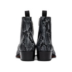 Giuseppe Zanotti Grey Python Seba Boots