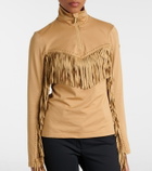 Goldbergh Whisper studded fringed ski top