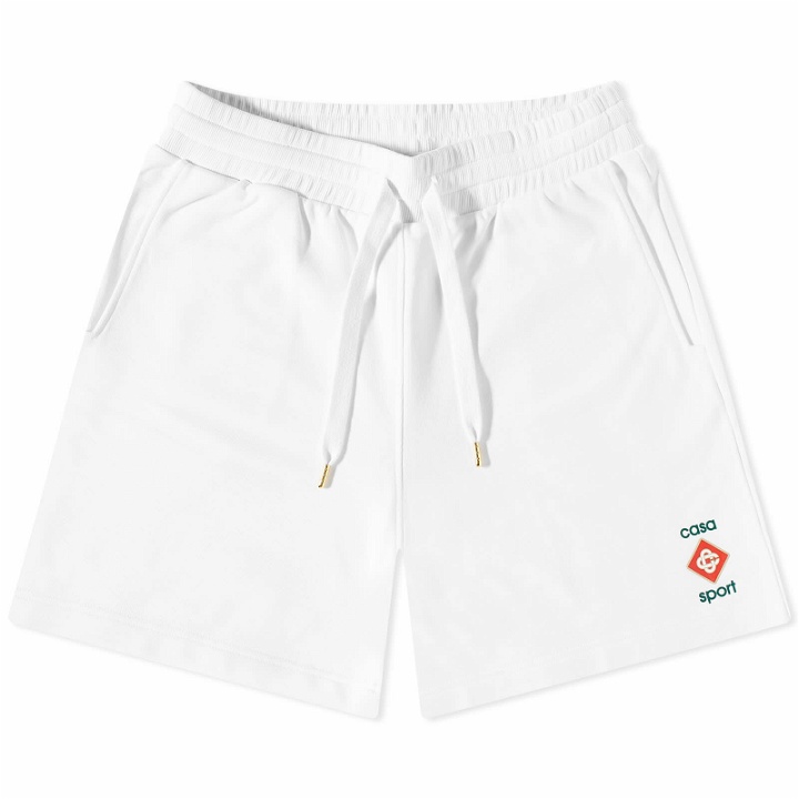 Photo: Casablanca Men's Casa Sport Logo Sweat Short in White