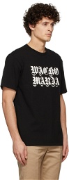 WACKO MARIA Black Washed Heavy Weight Crewneck 'Guilty Parties' T-Shirt