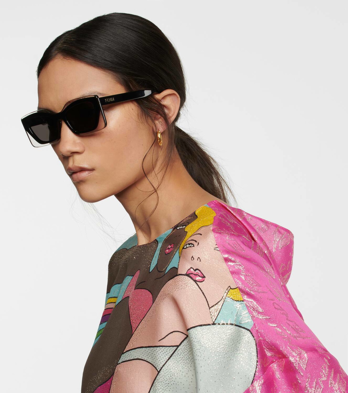 Fendi Fendi Feel rectangular sunglasses Fendi