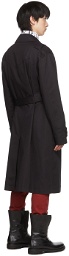 Yuki Hashimoto Black Belted Trench Coat