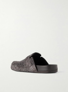 LOEWE - Brushed-Suede Clogs - Brown