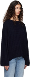 TOTEME Navy Crewneck Sweater