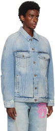 Palm Angels Blue Sunset Denim Jacket