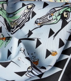 Prada Printed silk twill scarf