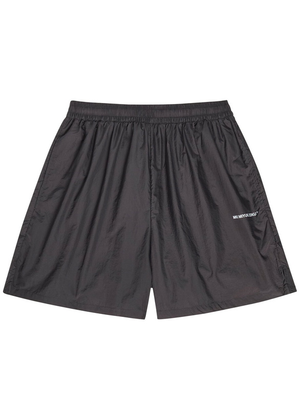 Photo: Mki Miyuki Zoku Hyperlight Wind Logo Nylon-blend Shorts Raisin