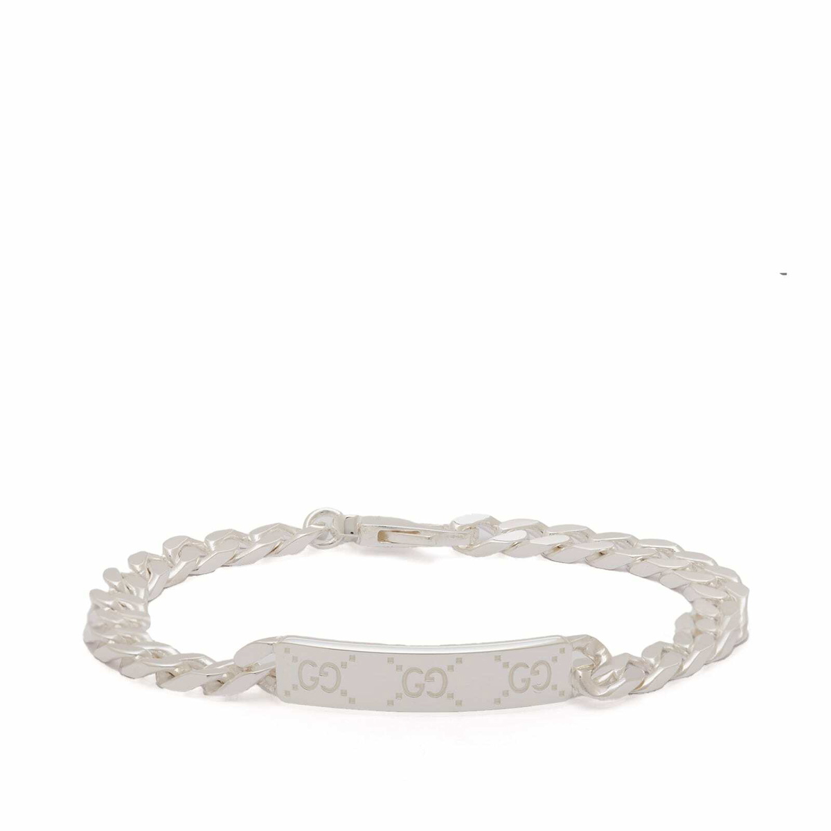 Gucci Men's Signature GG Bracelet in Silver