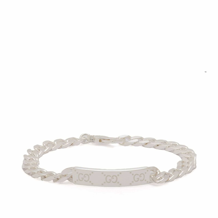 Photo: Gucci Men's Signature GG Bracelet in Silver
