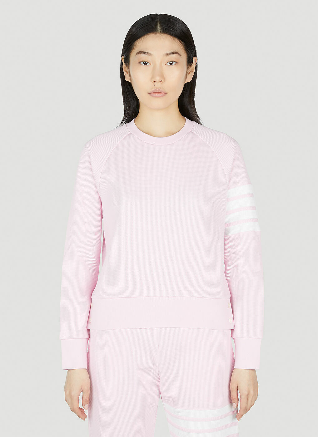 Pink thom browne online sweatsuit