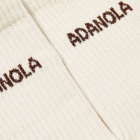 Adanola Women's Tonal Logo Sock - END. Exclusive in Cream