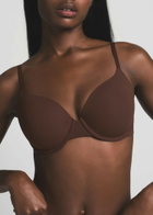 Skims Stretch-jersey T-shirt bra Brown