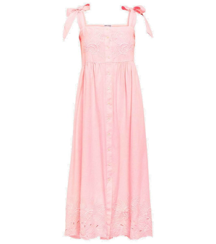 Photo: Juliet Dunn Embroidered cotton and linen midi dress