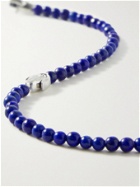 David Yurman - Sterling Silver Lapis Lazuli Beaded Bracelet - Blue