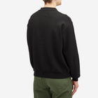Uniform Bridge Men's Knitted Polo Shirt in Black