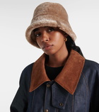 Loewe Shearling bucket hat